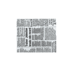 Printed Greaseproof - Newsprint - 30x19cm