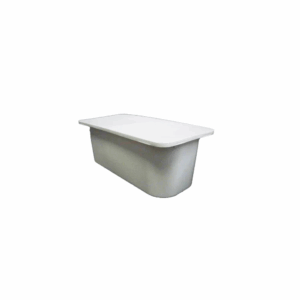 Lid for Rectangular Container - 5lt - White Plastic