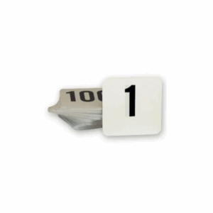 Table Number Set - Small - Black on White - No 1 - 50