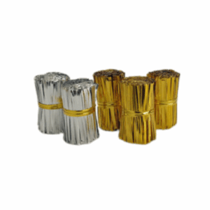 Gold Twist Ties - 7cm