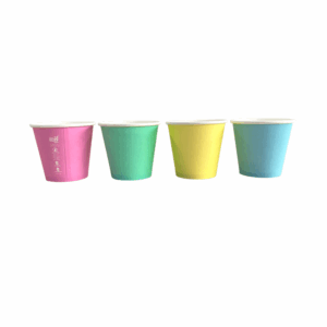 Compostable Coffee Cup Single Wall - Pastel - 6oz  - Truly Eco