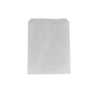 1 Long Greaseproof Lined White Bag - 17x14cm