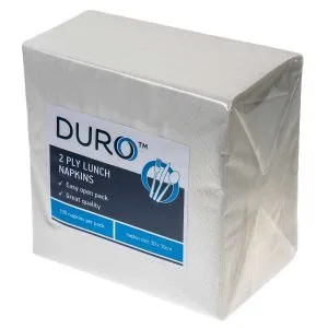 Dinner Napkin 2 Ply - White - Caprice
