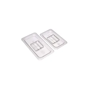 Cover Clear P.C. for Polycarbonate Steam Pan Black - Size 1/3