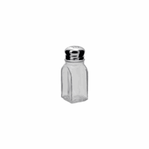 Salt & Pepper Shaker - Square - Glass - 10cm