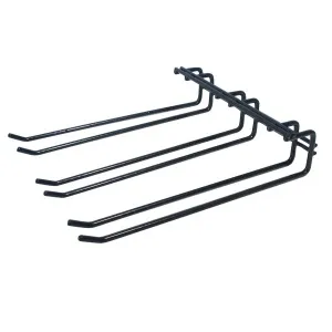 Glass Hanger - Triple - Black