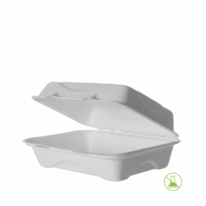 Vanguard Sugarcane Snack Box - White - 9'' x 6'' x 3'' - White