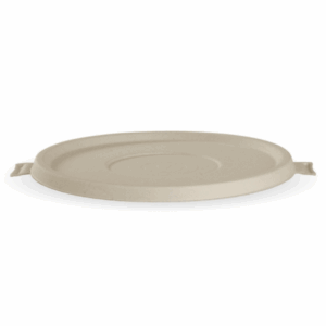 Sugarcane Lid For 800-1180ml/24-40oz Biocane Bowl - Natural